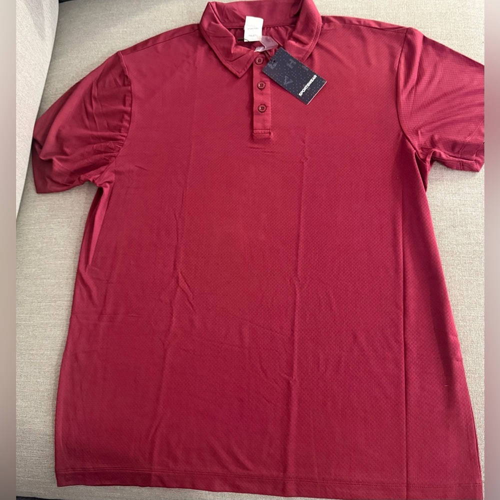 Men's Red Polo Shirt NWT